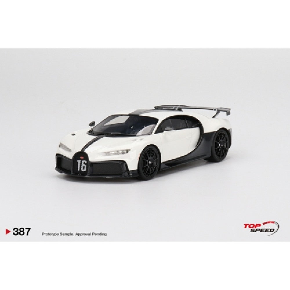 THIS ITEM IS AVAILABLE TO ORDER FROM OUR SUPPLIER - 1:18 TOP SPEED TS0387 BUGATTI CHIRON PUR SPORT WHITE