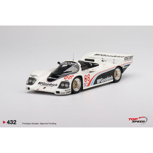 THIS ITEM IS AVAILABLE TO ORDER FROM OUR SUPPLIER - 1:18 TOP SPEED TS0432 PORSCHE 962 NO.68 BFGOODRICH 1986 IMSA ROAD AMERICA 500 MILES