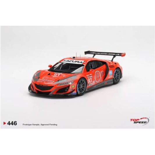 THIS ITEM IS AVAILABLE TO ORDER FROM OUR SUPPLIER - 1:18 TOP SPEED TS0446 ACURA NSX GT3 EVO22 NO93 WTR RACERS EDGE MOTORSPORTS 2022 IMSA SEBRING 12 HRS