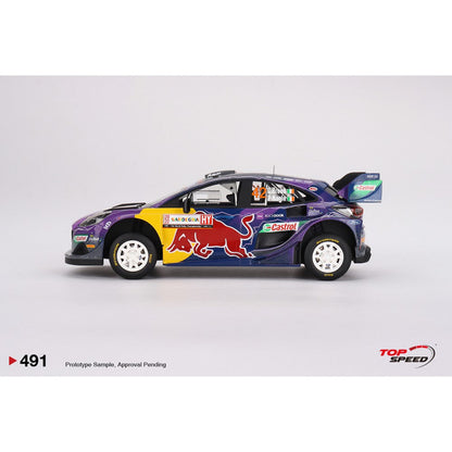 Available to Order – Ford Puma RALLY1 No.42 M-Sport Ford Wrt 2022 Rally Italia Sardegna 2Nd Place 1:18 Top Speed Model Car (TS0491)