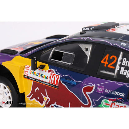 Available to Order – Ford Puma RALLY1 No.42 M-Sport Ford Wrt 2022 Rally Italia Sardegna 2Nd Place 1:18 Top Speed Model Car (TS0491)