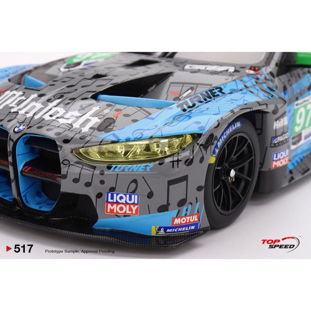 Available To Order – BMW M4 GT3 No.97 Turner Motorsports IMSA 2023 Laguna Seca GTD 2nd Place 1:18 Top Speed Model Car (TS0517)