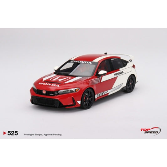 THIS ITEM IS AVAILABLE TO ORDER FROM OUR SUPPLIER - 1:18 TOP SPEED TS0525 HONDA CIVIC TYPE R NO.1 2023 PACE CAR