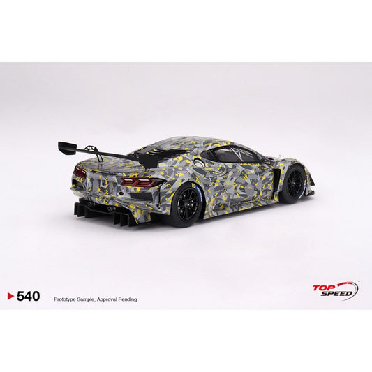Available To Order – Corvette Z06 GT3.r 2022 Sebring Test Car 1:18 Top Speed Model Car (TS0540)