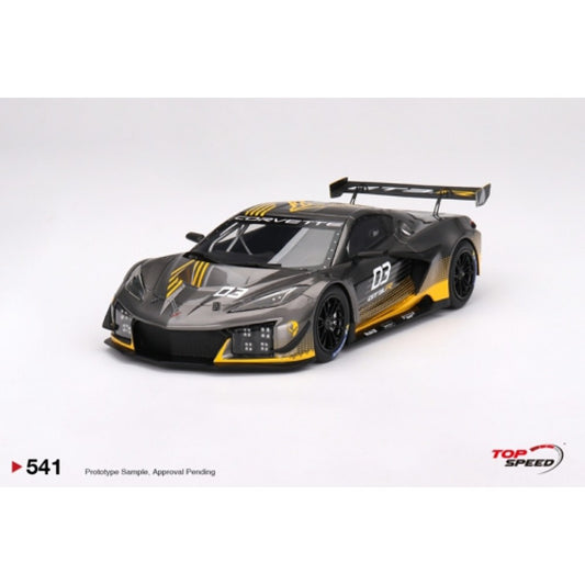 THIS ITEM IS AVAILABLE TO ORDER FROM OUR SUPPLIER - 1:18 TOP SPEED TS0541 CORVETTE Z06 GT3.R 2023 DAYTONA PRESENTATION