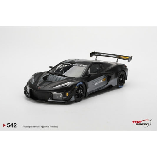 THIS ITEM IS AVAILABLE TO ORDER FROM OUR SUPPLIER - 1:18 TOP SPEED TS0542 CHEVROLET CORVETTE Z06 GT3.R 2023 ROAD AMERICA TEST CAR