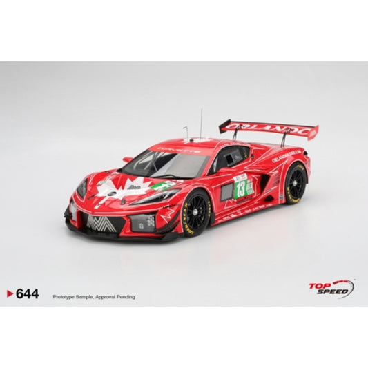 Pre-Order - 1:18 TOP SPEED Chevrolet Corvette Z06 GT3.R No.13 AWA Racing 2025 Le Mans 24 Hrs TS0644 Stocks Due Mar / Apr 2026