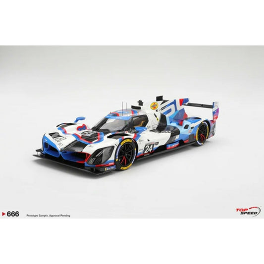 Pre-Order – BMW M Hybrid V8 No.24 BMW M Team Rll 2025 IMSA Sebring 12 Hrs TS0666 Stocks Due Dec 2026 / Jan 2027 1:18 Top Speed Diecast Model Stocks Due Dec 2026