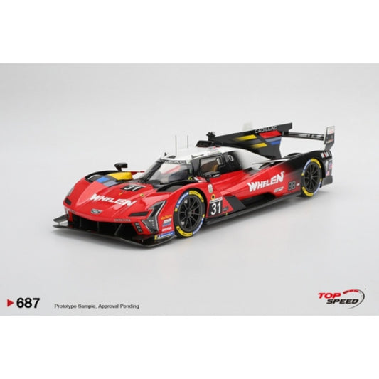 PRE ORDER STOCKS DUE FEBRUARY / MARCH 2026 1:18 TOP SPEED TS0687 CADILLAC V-SERIES.R NO.31 CADILLAC WHELEN 2025 IMSA DAYTONA 24 HRS