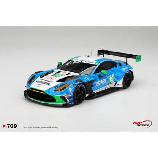 TS0709 - 1:18 Aston Martin Vantage GT3 EVO No.19 Van Der Steur Racing 2025 IMSA Daytona 24 Hrs Top Speed Model