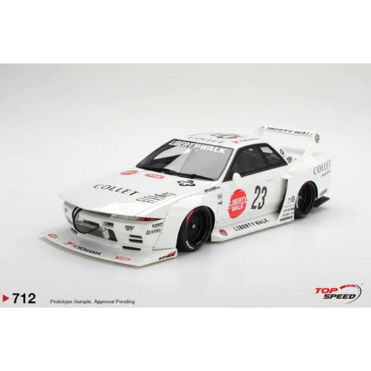 Pre-Order – LBWK Nissan Skyline GT-R (R32) Kaido Works LB-Hinomaru TS0712 Stocks Due Dec 2026 / Jan 2027 1:18 Top Speed Diecast Model Stocks Due Dec 2026