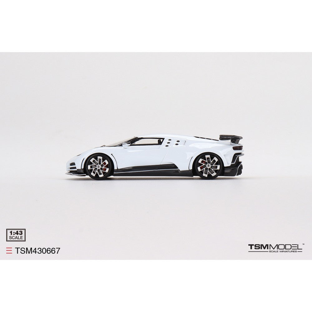 Available to Order – Bugatti Centodieci White 1:43 TrueScale Miniatures Model (TSM430667)