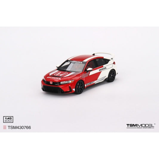 THIS ITEM IS AVAILABLE TO ORDER FROM OUR SUPPLIER - 1:43 TSM TSM430766 HONDA CIVIC TYPE R NO.1 2023 PACE CAR RED