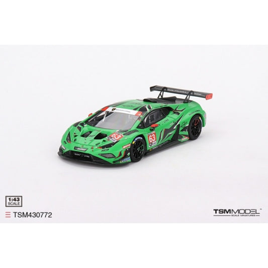 THIS ITEM IS AVAILABLE TO ORDER FROM OUR SUPPLIER - 1:43 TSM TSM430772 LAMBORGHINI HURACAN GT3 EVO2 NO.63 IRON LYNX 2023 IMSA DAYTONA 24 HRS