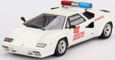 Available To Order – Lamborghini Countach 1982 Monaco GP Safety Car White 1:43 TrueScale Miniatures Model (TSM 430702)