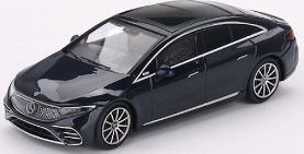 Available To Order – Mercedes Benz EQS 580 4MATIC Nautical Blue Metallic (RHD) 1:64 (TSM MGT00559-R)