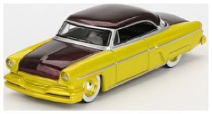Available To Order – Lincoln Capri Hot Rod 1954 Lime Yellow (LHD) 1:64 (TSM MGT00794-L)