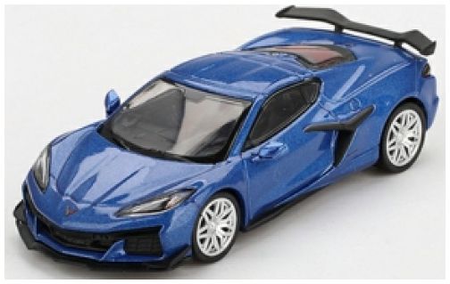 Available To Order – Chevrolet Corvette Z06 2023 Elkhart Lake Blue Metallic (LHD) 1:64 (TSM MGT00892-L)