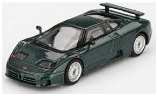 Available To Order – Bugatti EB110 GT Verde Scuro (LHD) Blister Packaging 1:64 (TSM MGT00968-BL)