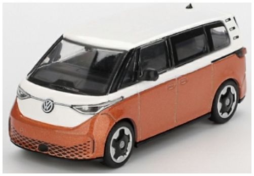 Available To Order – VW ID.BUZZ Candy White/Energetic Orange (LHD) Blister Packaging 1:64 (TSM MGT01061-BL)