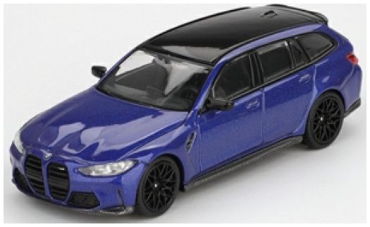 Available To Order – BMW M3 Competition Touring Portimao Blue Metallic (RHD) 1:64 (TSM MGT01090-R)