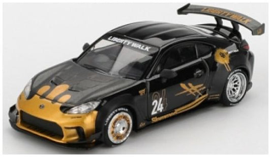 Available To Order – Toyota GR86 LB Nation Black/Gold (RHD) Blister Packaging 1:64 (TSM MGT01149-BL)