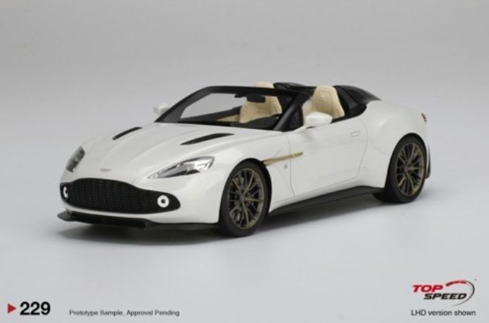 Aston Martin Vanquish Zagato Speedster Escaping White 1:18 – diecast model