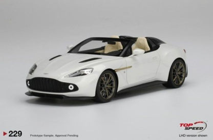 Aston Martin Vanquish Zagato Speedster Escaping White 1:18 – diecast model