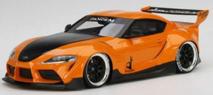 Pandem Toyota GR Supra V1.0 Orange 1:18 – diecast model