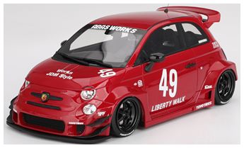 Abarth LB-Works X Abas Works 595 Red 1:18 – diecast model