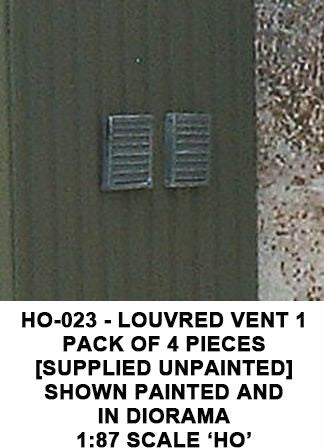 Louvered vent 1 HO – diecast model