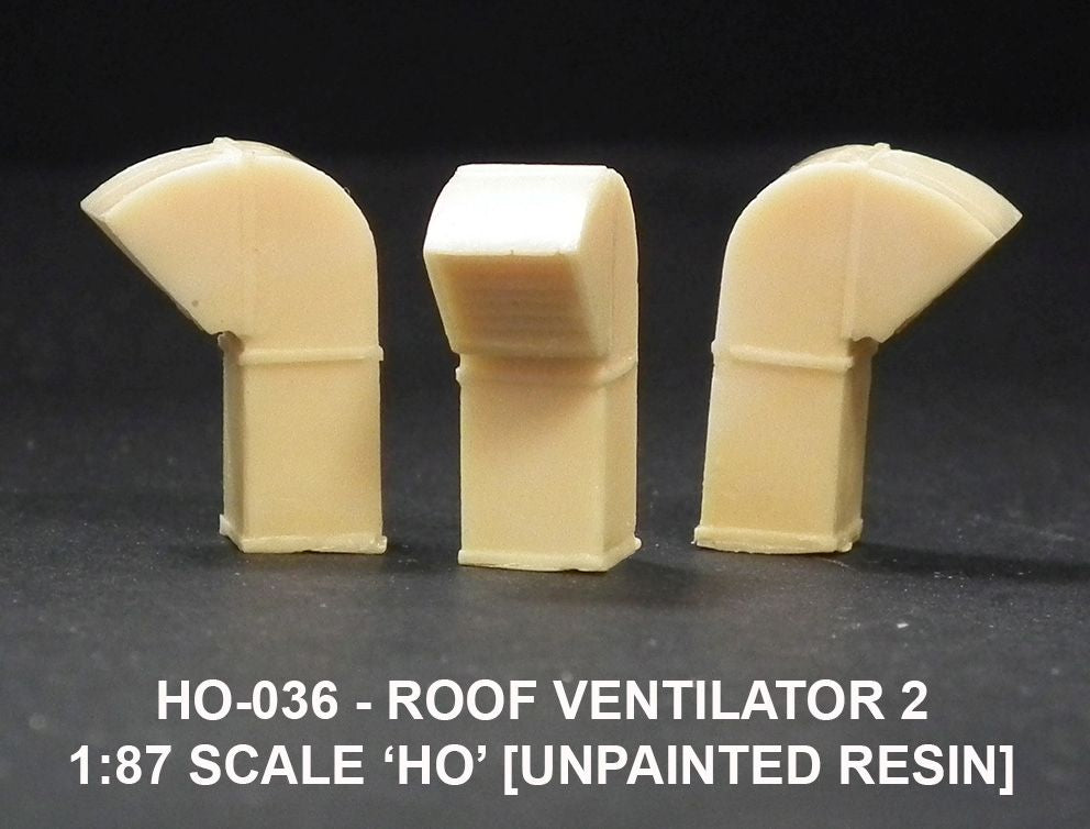 Roof vent 2 HO – diecast model