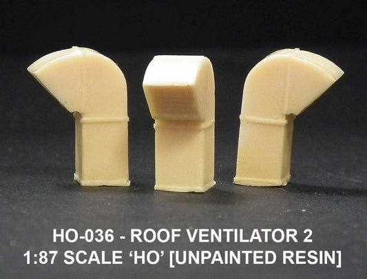 Roof vent 2 HO – diecast model