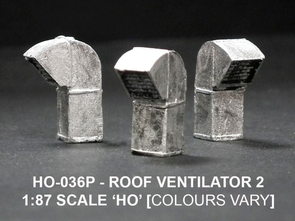 Roof vent 2 (Painted) HO – diecast model