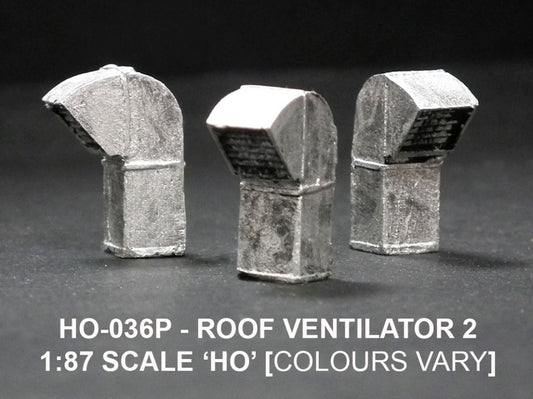 Roof vent 2 (Painted) HO – diecast model