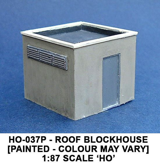 Roof block House (Painted) HO – diecast model