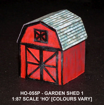 Garden Shed 1 (Painted) HO – diecast model