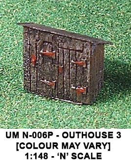 Outhouse 3 (Painted) N – diecast model