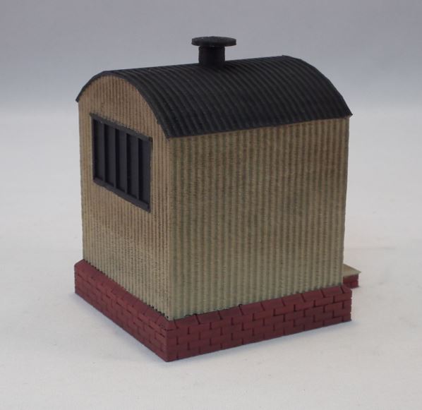 Corrugated Lamp Hut Painted (3D Print) O – diecast model