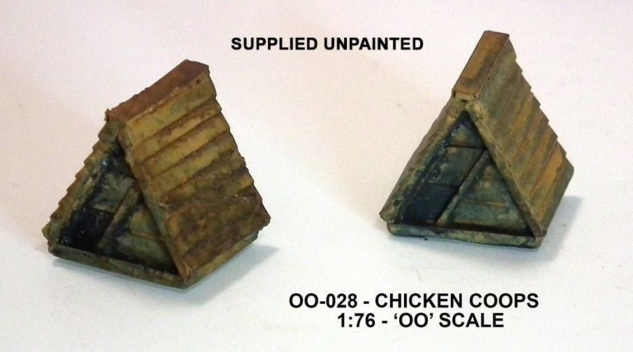 Chicken coop OO – diecast model