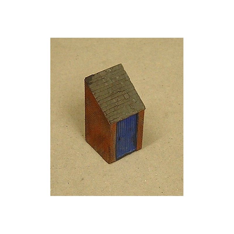 Outside toilet - brick (Painted) OO – diecast model