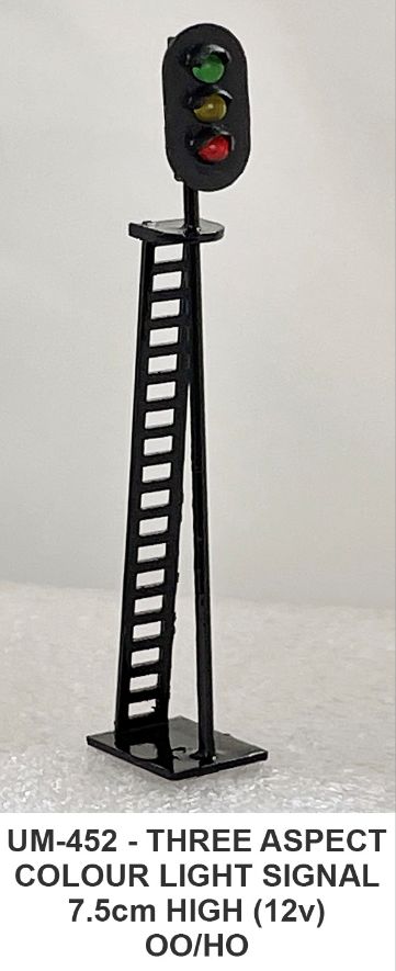 Three Aspect Signal Lamp 7.5cm OO/HO OO/HO – diecast model