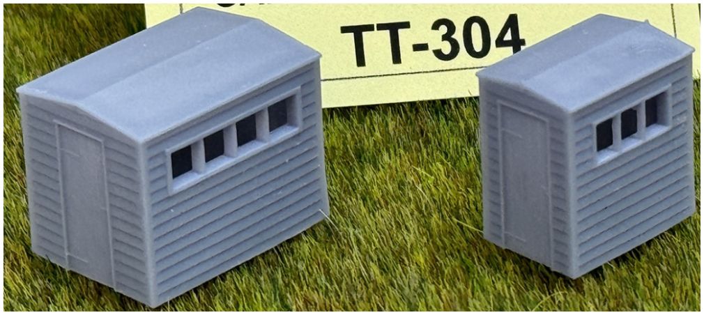 Garden Sheds (2 Different Types) TT – diecast model