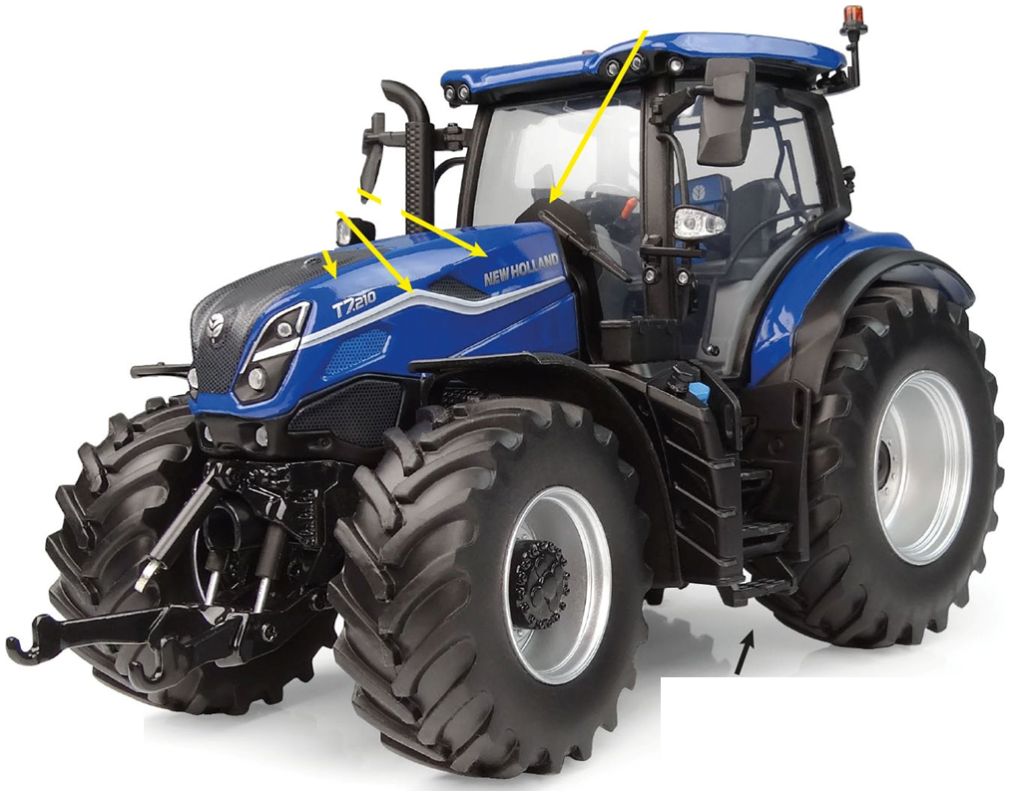 Available To Order – New Holland T7.210 Dynamic Blue 1:32 Universal Hobbies Model (UNI 6810)