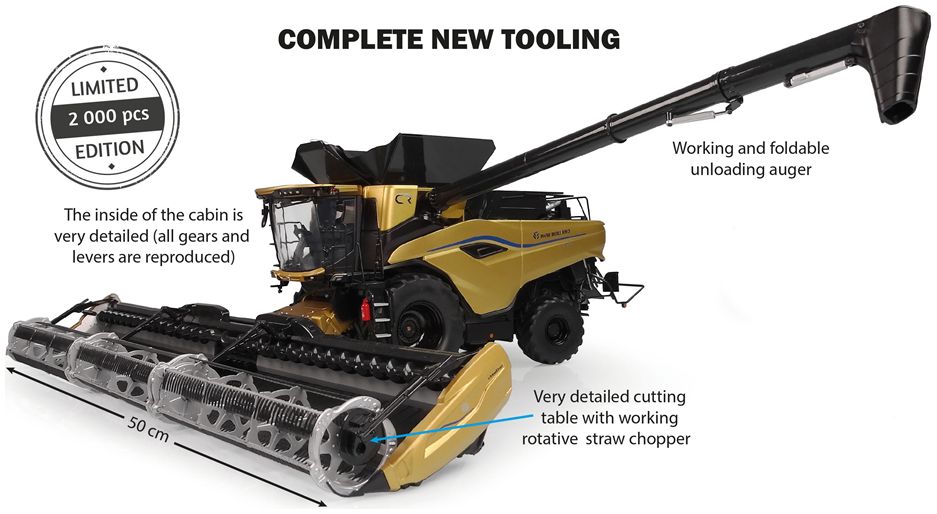 New Holland CR11 Gold Show Edition Agritechnica 2023 1:32 – diecast model