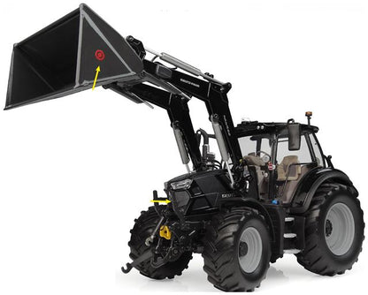 Deutz-Fahr 6150.4 TTV Warrior Gloss Black w/Stoll FZ 43-27 Front Loader 1:32 Universal Hobbies Model