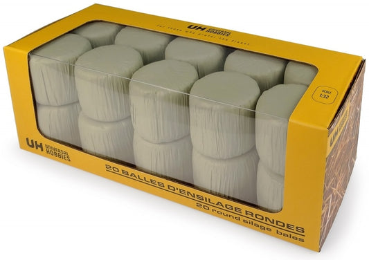 Pack of 20 Round Silage Bales Green 1:32 Universal Hobbies Model