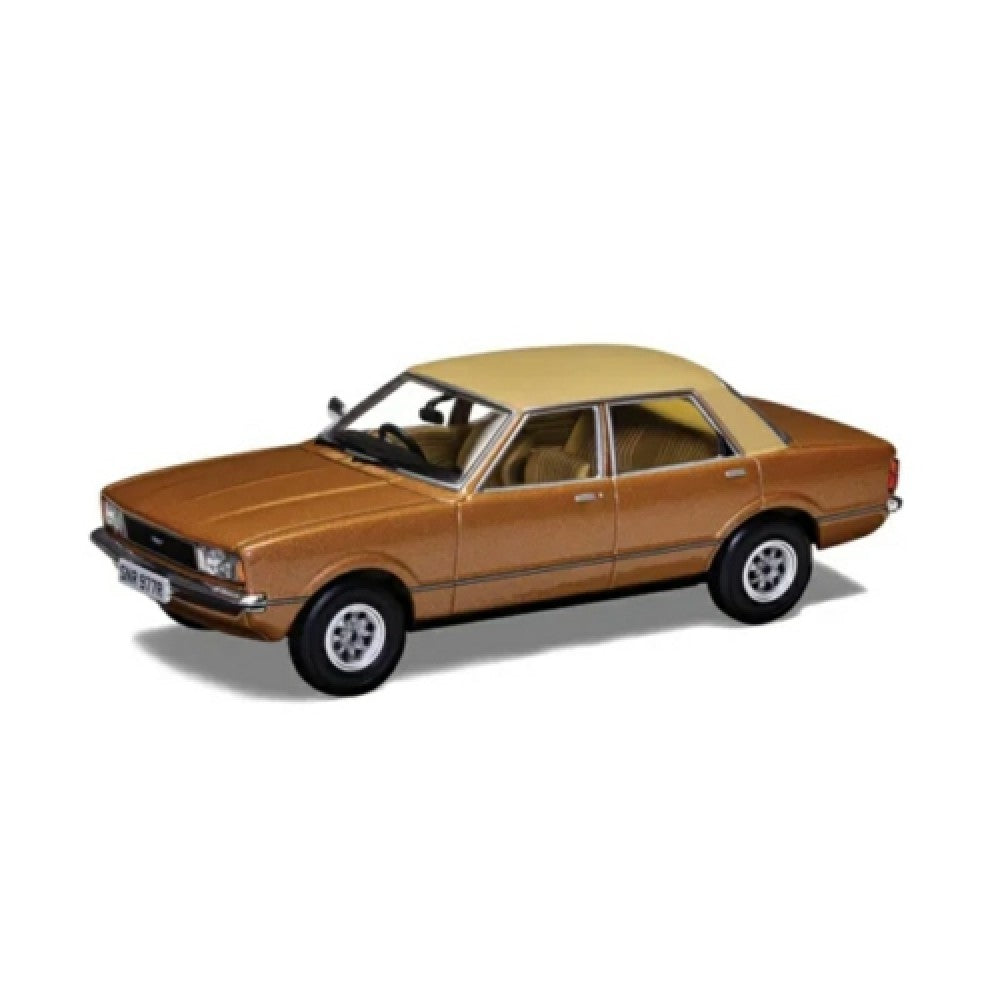 THIS ITEM IS AVAILABLE TO ORDER FROM OUR SUPPLIER - 1:43 CORGI VANGUARDS VA11917 FORD CORTINA MK4 1.6 GL ARIZONA GOLD