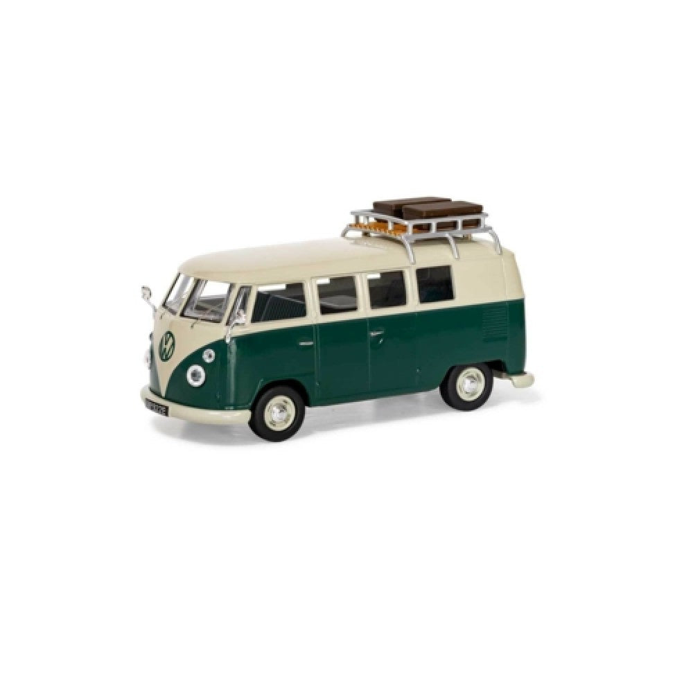 THIS ITEM IS AVAILABLE TO ORDER FROM OUR SUPPLIER - 1:43 CORGI VANGUARDS VA14500 VOLKSWAGEN TYPE 2 1500 SP DEVON CARAVETTE. PEARL WHITE AND VELVET GREEN.