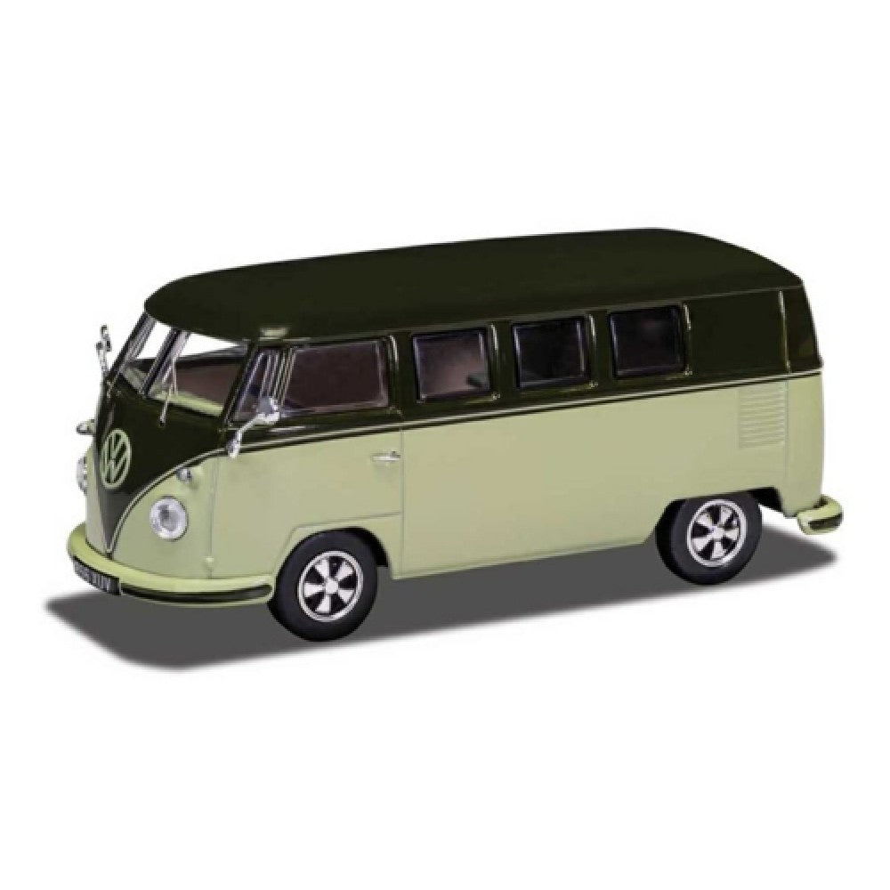 THIS ITEM IS AVAILABLE TO ORDER FROM OUR SUPPLIER - 1:43 CORGI VANGUARDS VA14502 VOLKSWAGEN CAMPERVAN TYPE 2 (T1) - PALM GREEN AND SAND GREEN